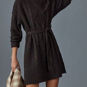 Nwt Leah Cable Knit Dress M